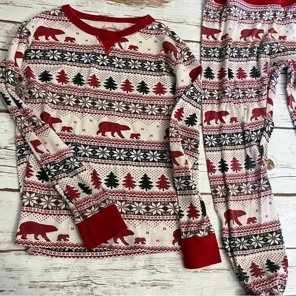 Despicable Me Minions Pink Pajama Set Frozen Bear Fair Isle Girls size 8 - Picture 5 of 15